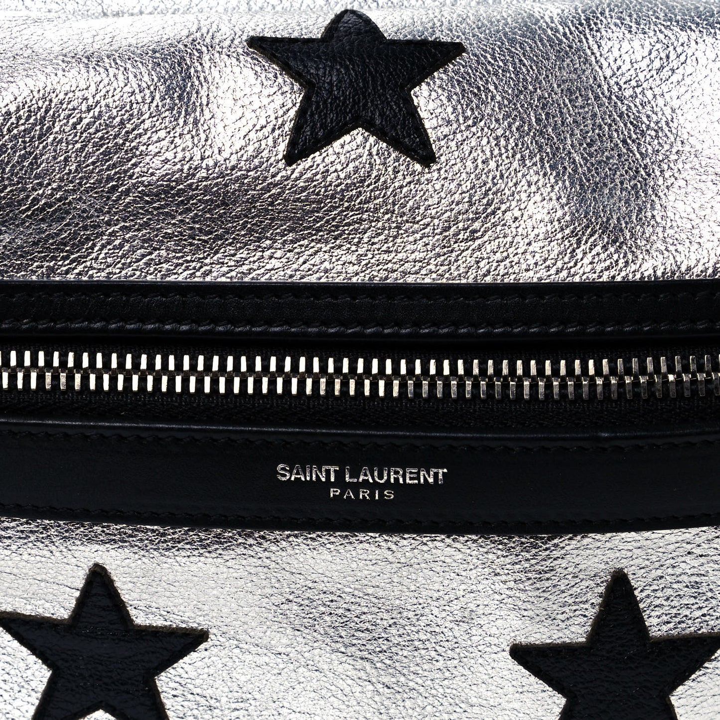 Metallic Buffalo Star Hunting Backpack Silver Black