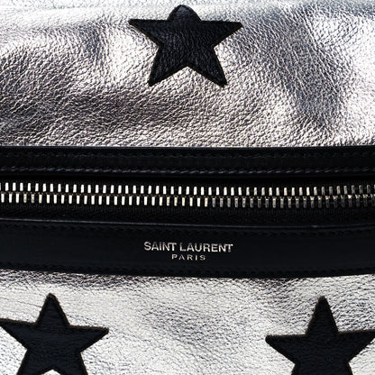 Saint Laurent Metallic Buffalo Star Hunting Backpack Silver Black 10 of 11
