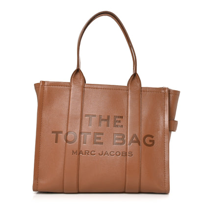 Marc Jacobs Grained Calfskin Large The Tote Bag Argan Oil 1 of 10