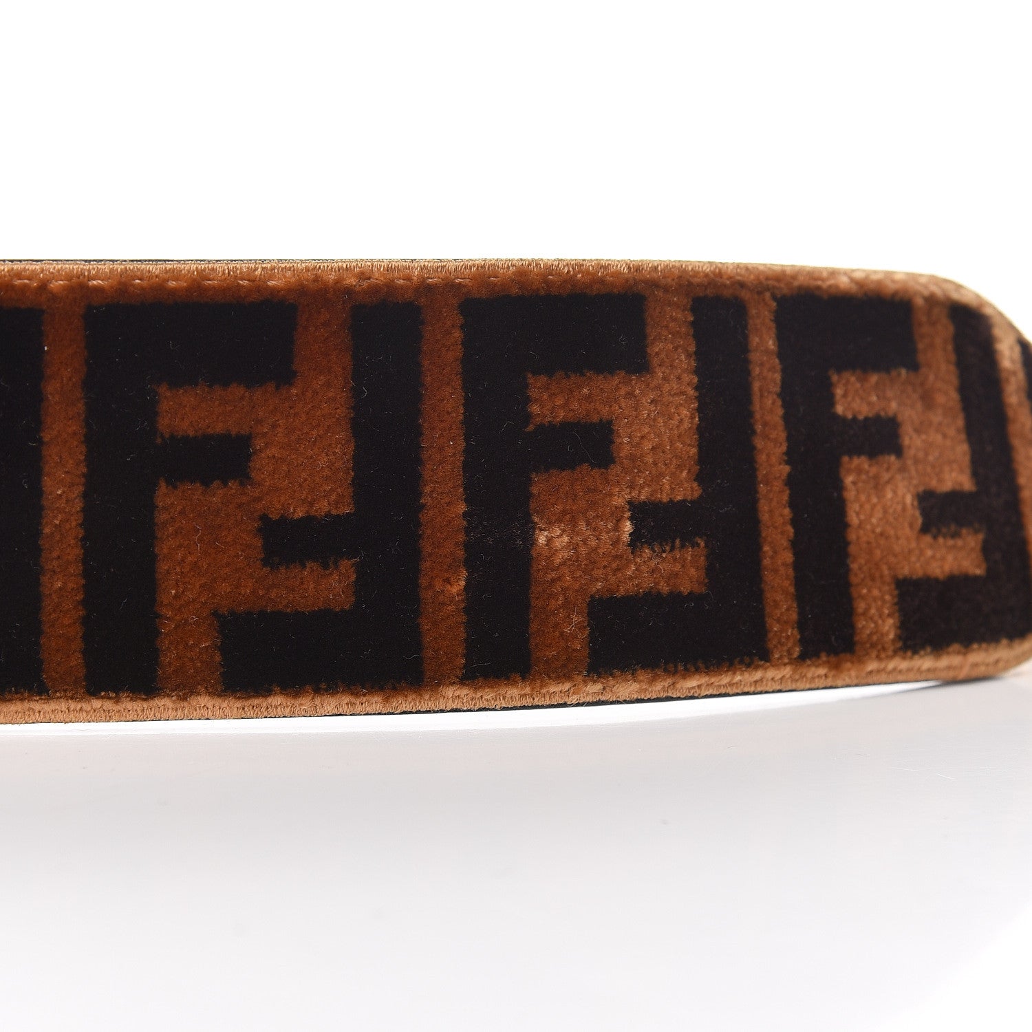 Fendi Velvet Tapestry FF Strap You Tobacco 8 of 10