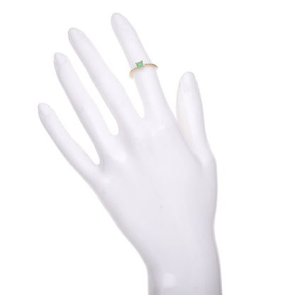 David Yurman 18K Yellow Gold Chrysoprase 4mm Chatelaine Kid's Ring 47 4 2 of 5