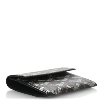 Goyard Goyardine Marigny Coin Purse Wallet Black Gold 3 of 7