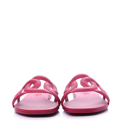 Hermes Rubber Aloha Sandals 36 Rose Baie 2 of 11