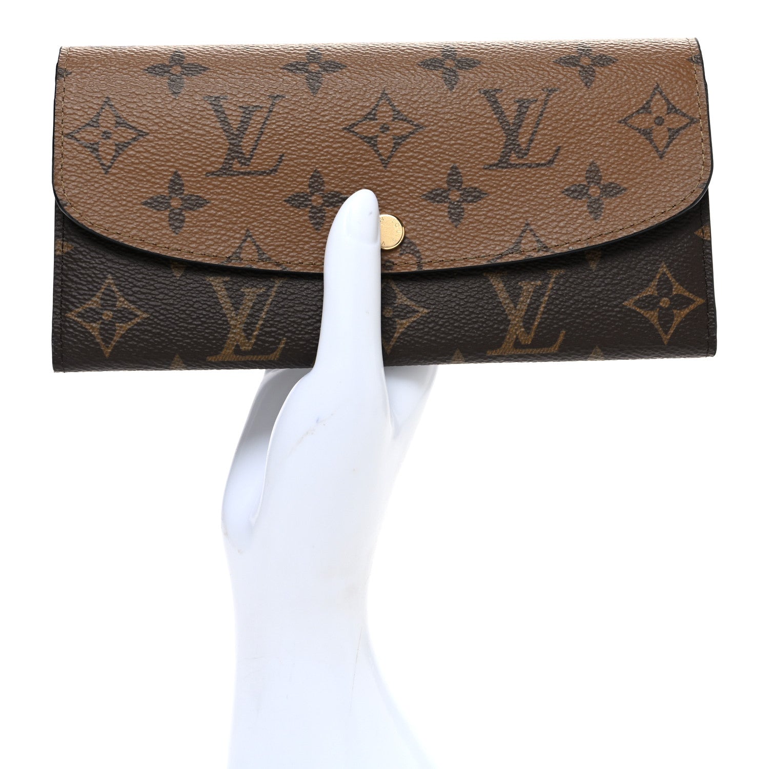 Louis Vuitton Reverse Monogram Emilie Wallet 2 of 7