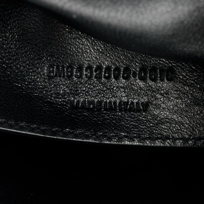 Saint Laurent Patent Matelasse Monogram Large Vicky Chain Bag Black 7 of 11