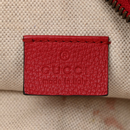Gucci Grained Calfskin Logo Belt Bag Hibiscus Red 6 of 13