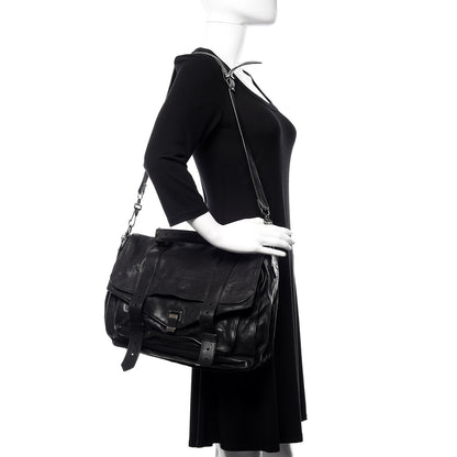 Proenza Schouler Lambskin PS1 Large Satchel Black 2 of 10