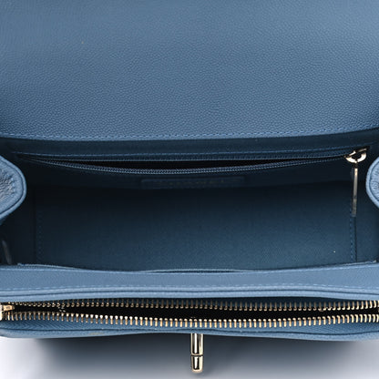 Chanel Caviar Quilted Medium Business Affinity Flap Blue 4 of 4