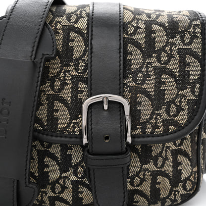 Christian Dior Monogram Buckle Messenger Bag Black 8 of 14