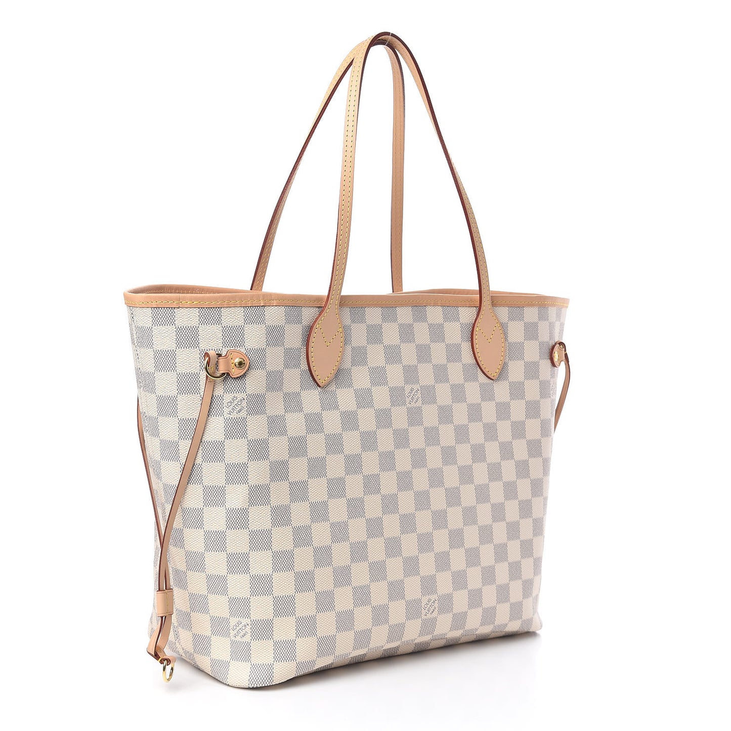 Damier Azur Neo Neverfull MM Rose Ballerine
