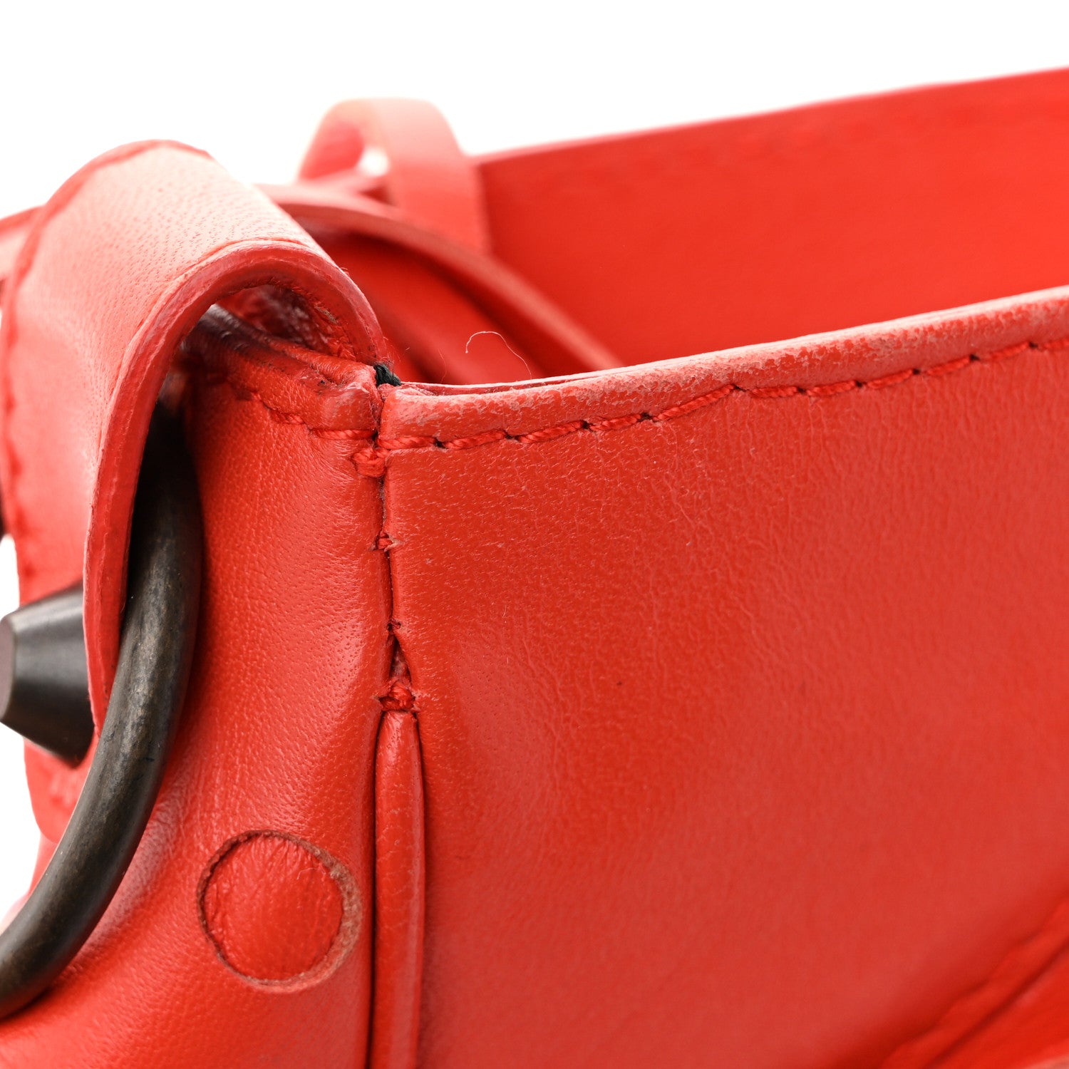 Balenciaga Agneau Perforated Classic Hardware Velo Rouge Grenade 17 of 17