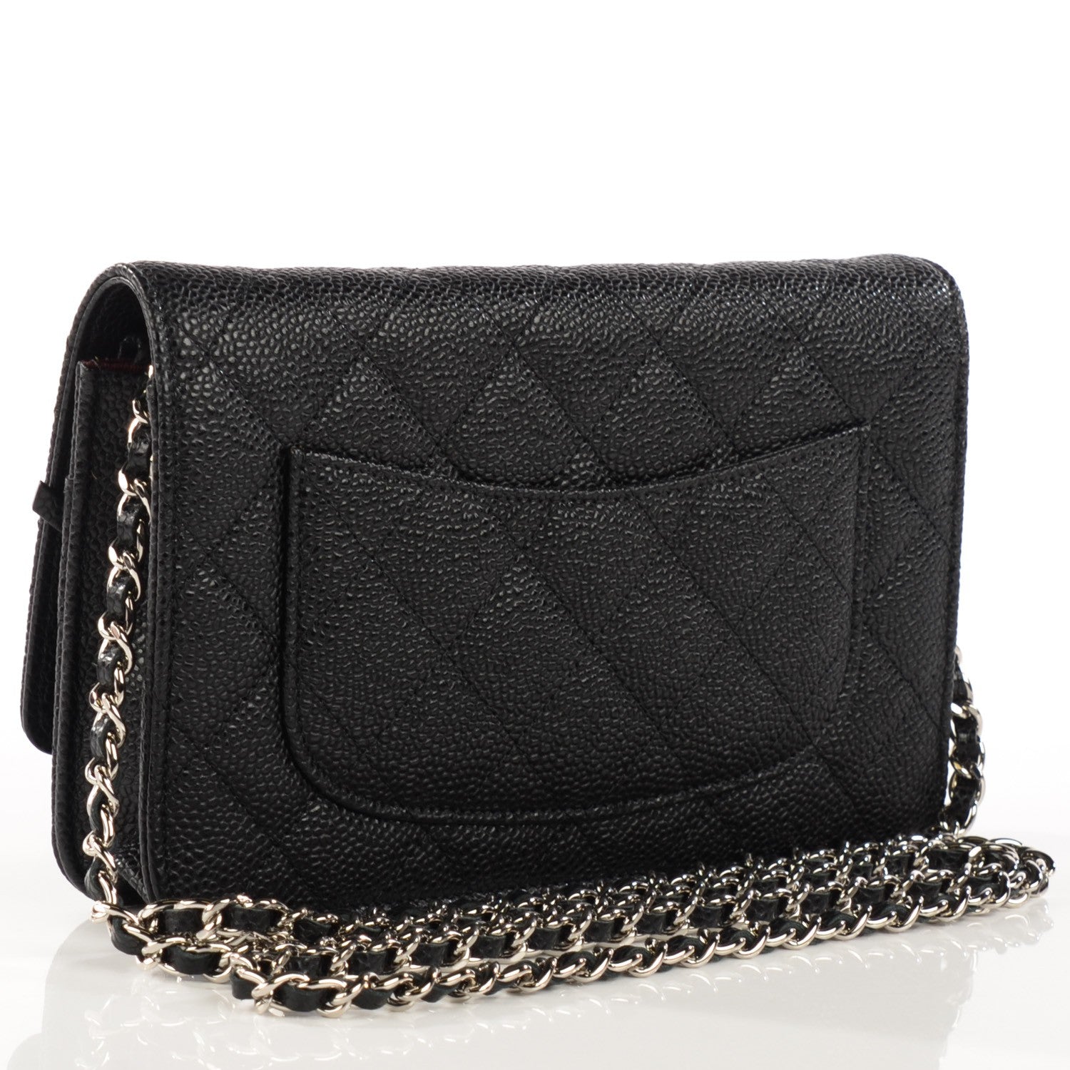 Chanel Caviar Quilted Wallet On Chain WOC Black 3 of 9