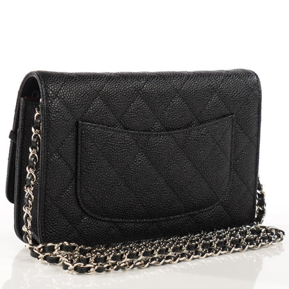 Chanel Caviar Quilted Wallet On Chain WOC Black 3 of 9