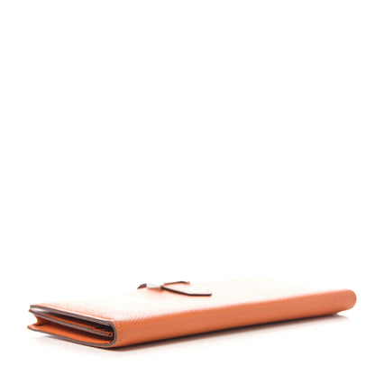 Hermes Epsom Bearn Gusset Wallet Orange 4 of 6