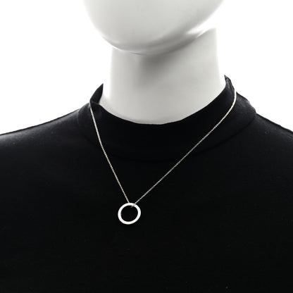 Tiffany Sterling Silver 1837 Circle Pendant Necklace 2 of 5