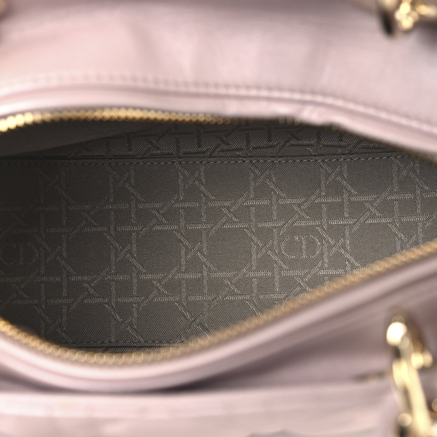 Christian Dior Pearly Lambskin Cannage Medium Lady Dior Lotus 4 of 11