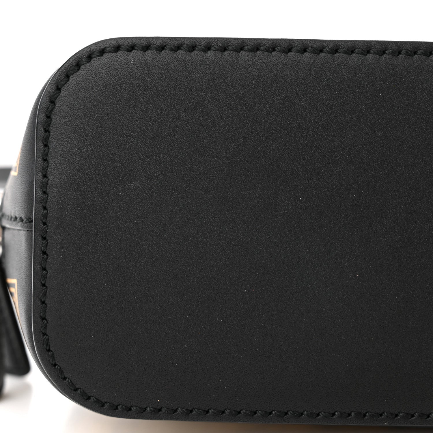 Gucci X SEGA Calfskin GUCCY Stars Mini Dome Shoulder Bag Black Gold 13 of 14