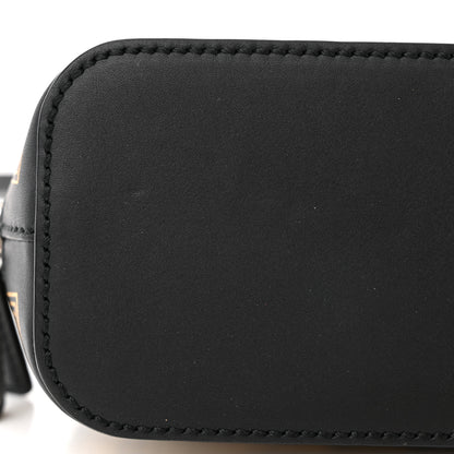 Gucci X SEGA Calfskin GUCCY Stars Mini Dome Shoulder Bag Black Gold 13 of 14