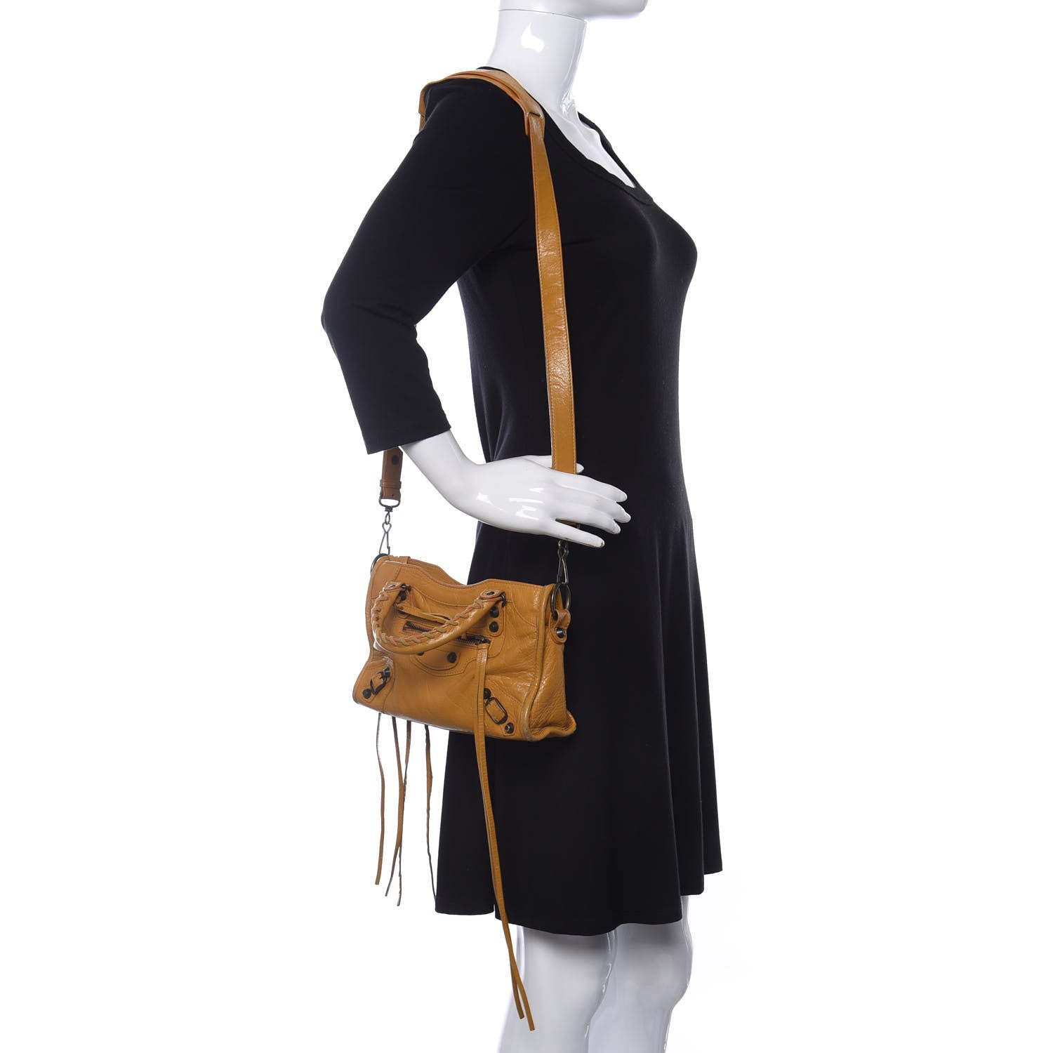 Balenciaga Agneau Classic Hardware Mini City Jaune Moutarde 2 of 9
