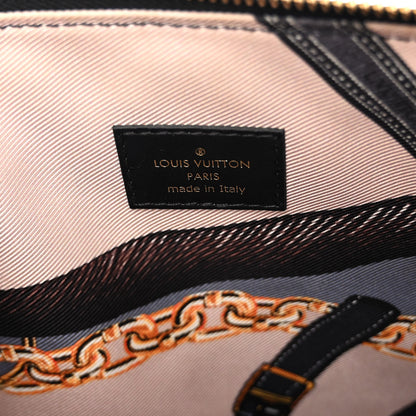 Louis Vuitton Lambskin Embossed Monogram Scarf Coussin PM Black 9 of 13