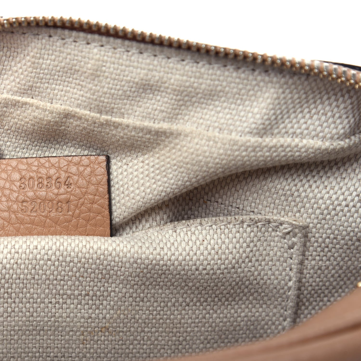 Gucci Pebbled Calfskin Small Soho Disco Bag Rose Beige 7 of 9