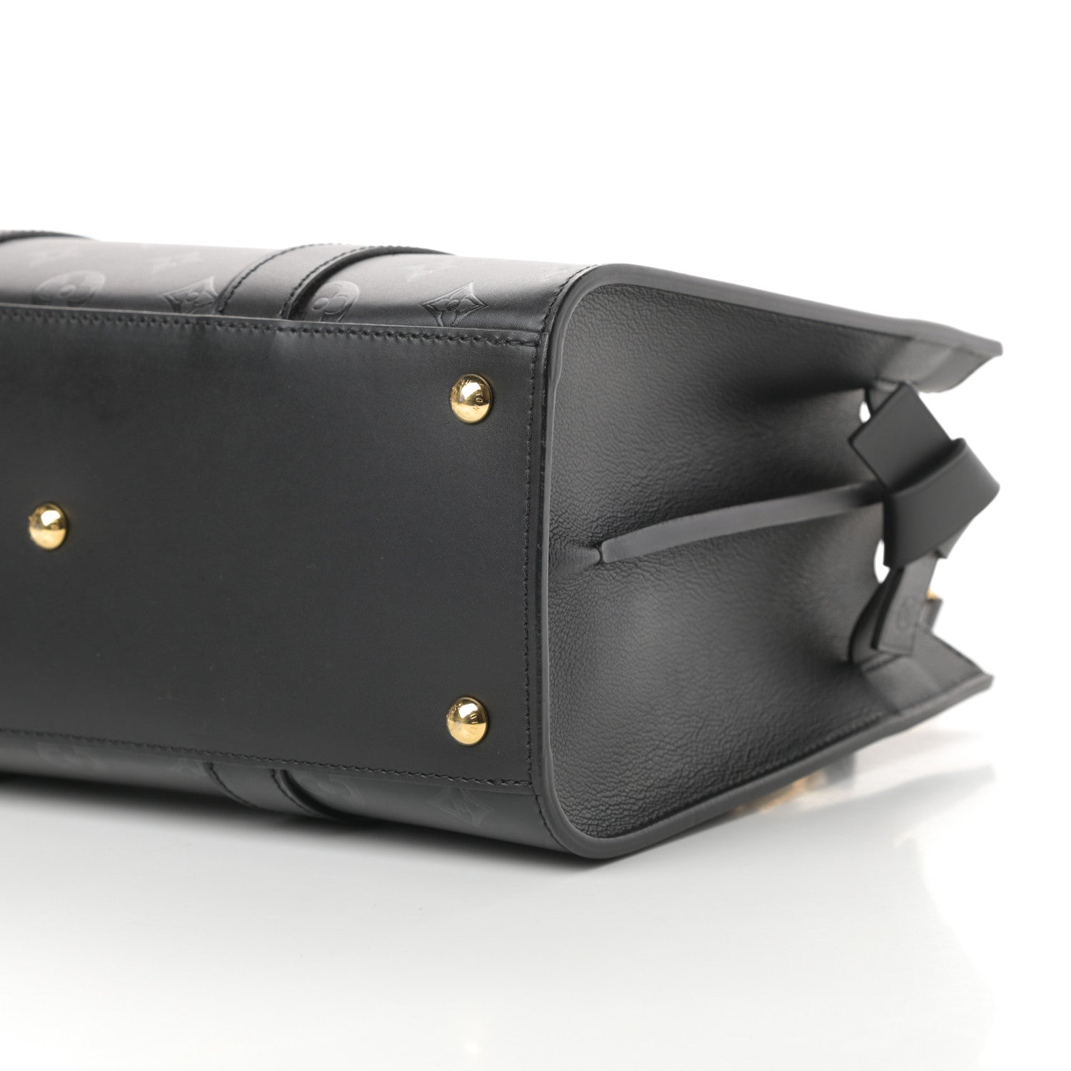 Louis Vuitton Monogram Cuir Plume Very Tote MM Black 9 of 10