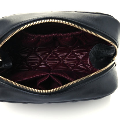 Chanel Caviar Quilted Curvy Pouch Cosmetic Case Black 5 of 10