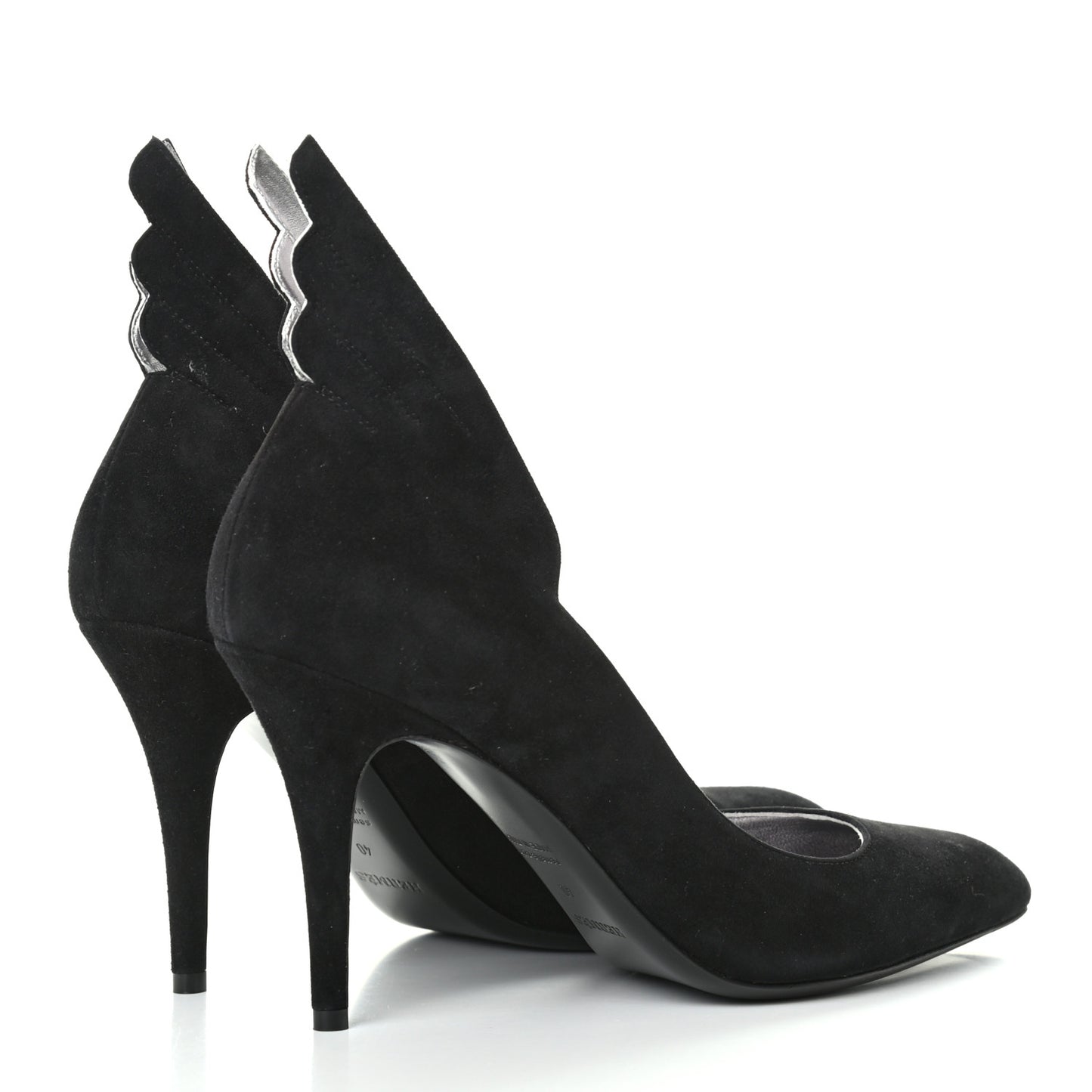 Suede Goatskin Victoire 90 Pumps 40 Black