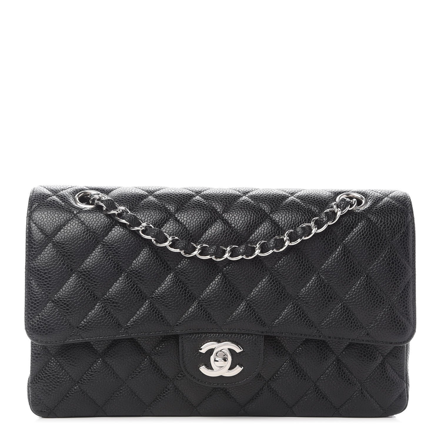 Chanel Caviar Quilted Medium Double Flap Black 1 of 8