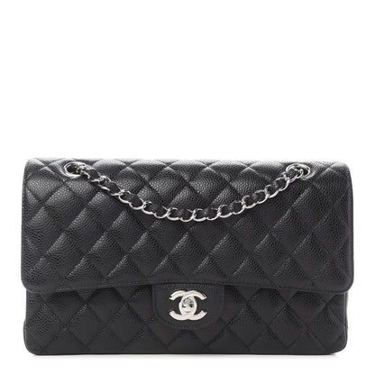 Chanel Caviar Quilted Medium Double Flap Black 1 of 8
