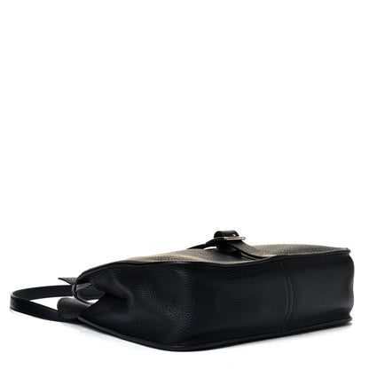 Hermes Taurillon Clemence Halzan 31 GM Black 3 of 6