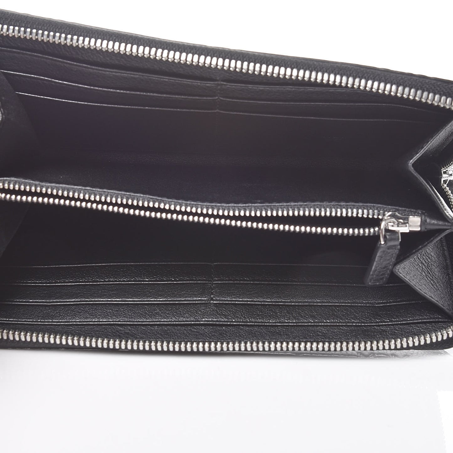 Calfskin Ottomar Monogram Klara Zip Wallet Black