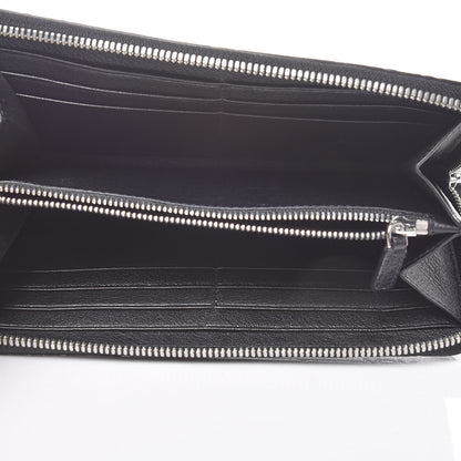MCM Calfskin Ottomar Monogram Klara Zip Wallet Black 5 of 8