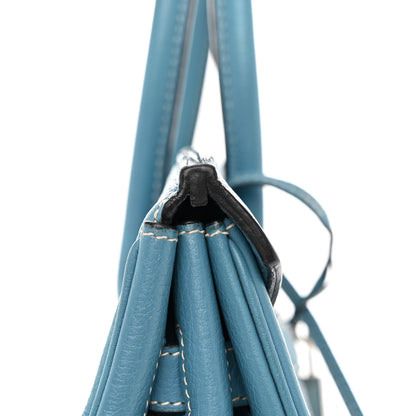 Hermes Taurillon Clemence Birkin 35 Blue Jean 14 of 14