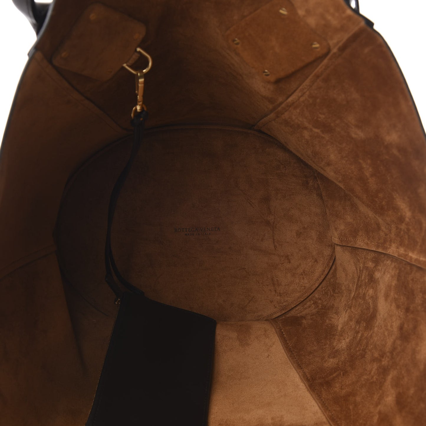 Smooth Calfskin Basket Tote Fondente