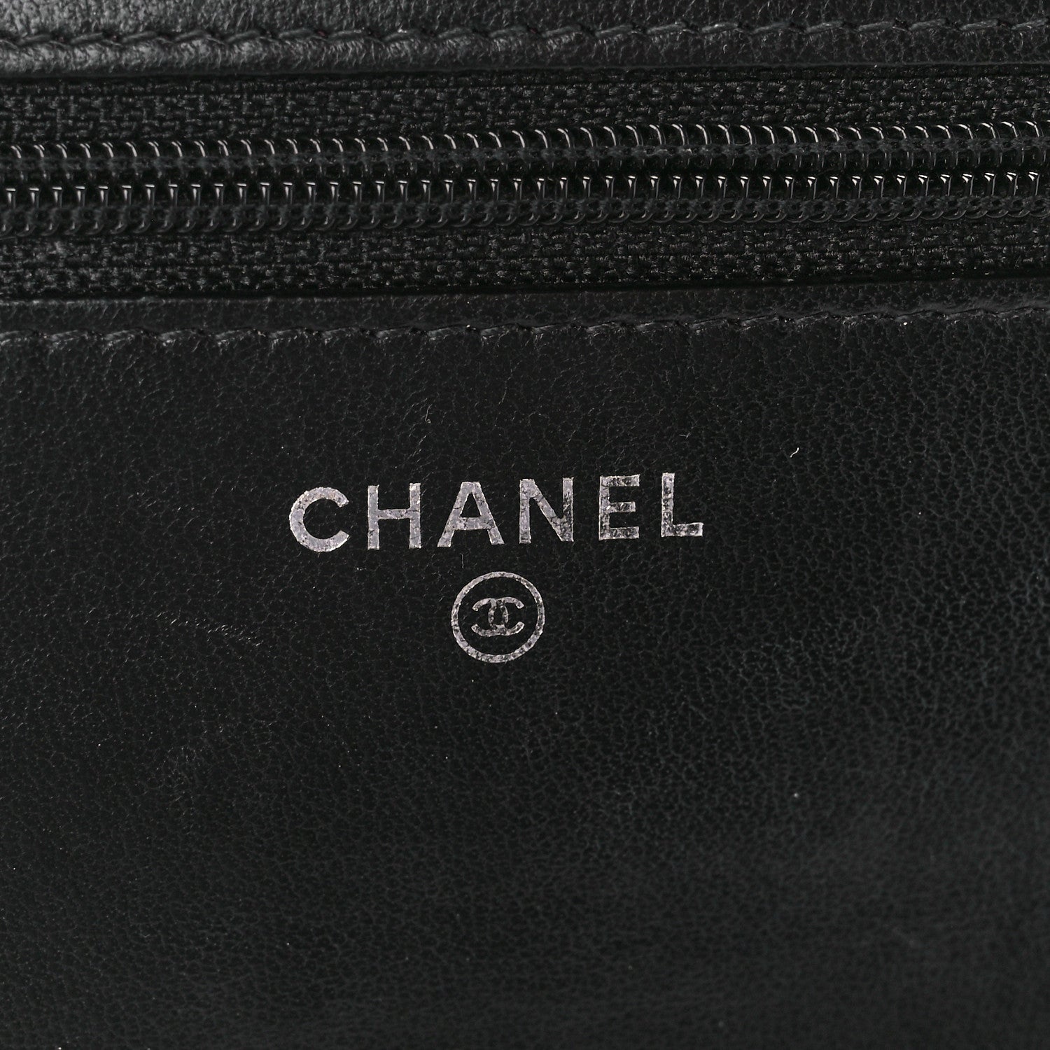 Chanel Lambskin Quilted Wallet On Chain WOC Black 6 of 11