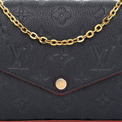 Louis Vuitton Empreinte Pochette Felicie Chain Wallet Marine Rouge 10 of 12