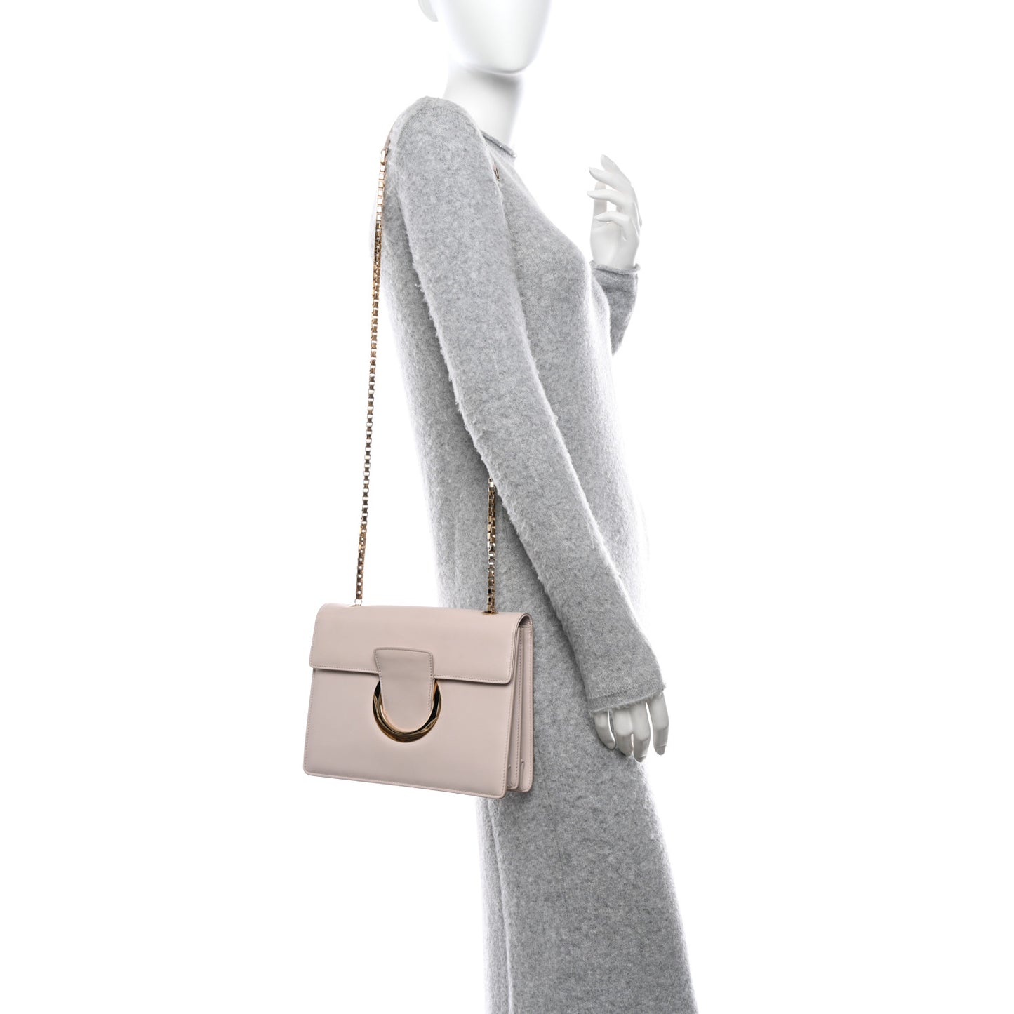 Calfskin Medium Thalia Flap Shoulder Bag New Bisque