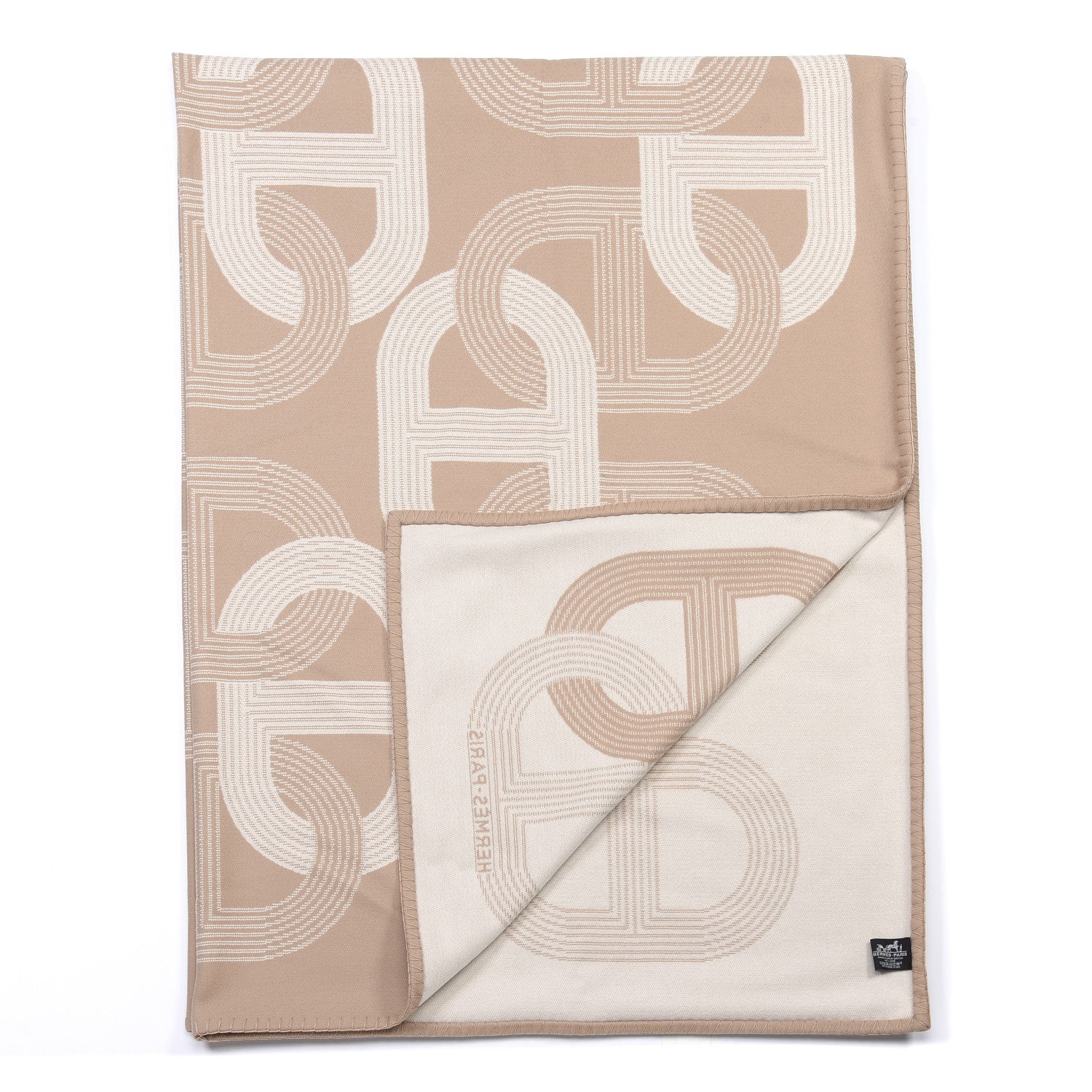 Hermes Wool Circuit 24 Blanket Sable 2 of 5