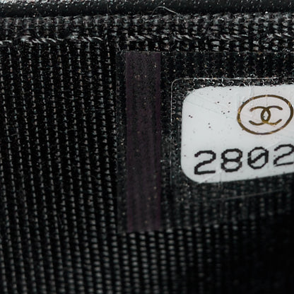 Chanel Caviar Quilted Boy Wallet On Chain WOC Black 8 of 12