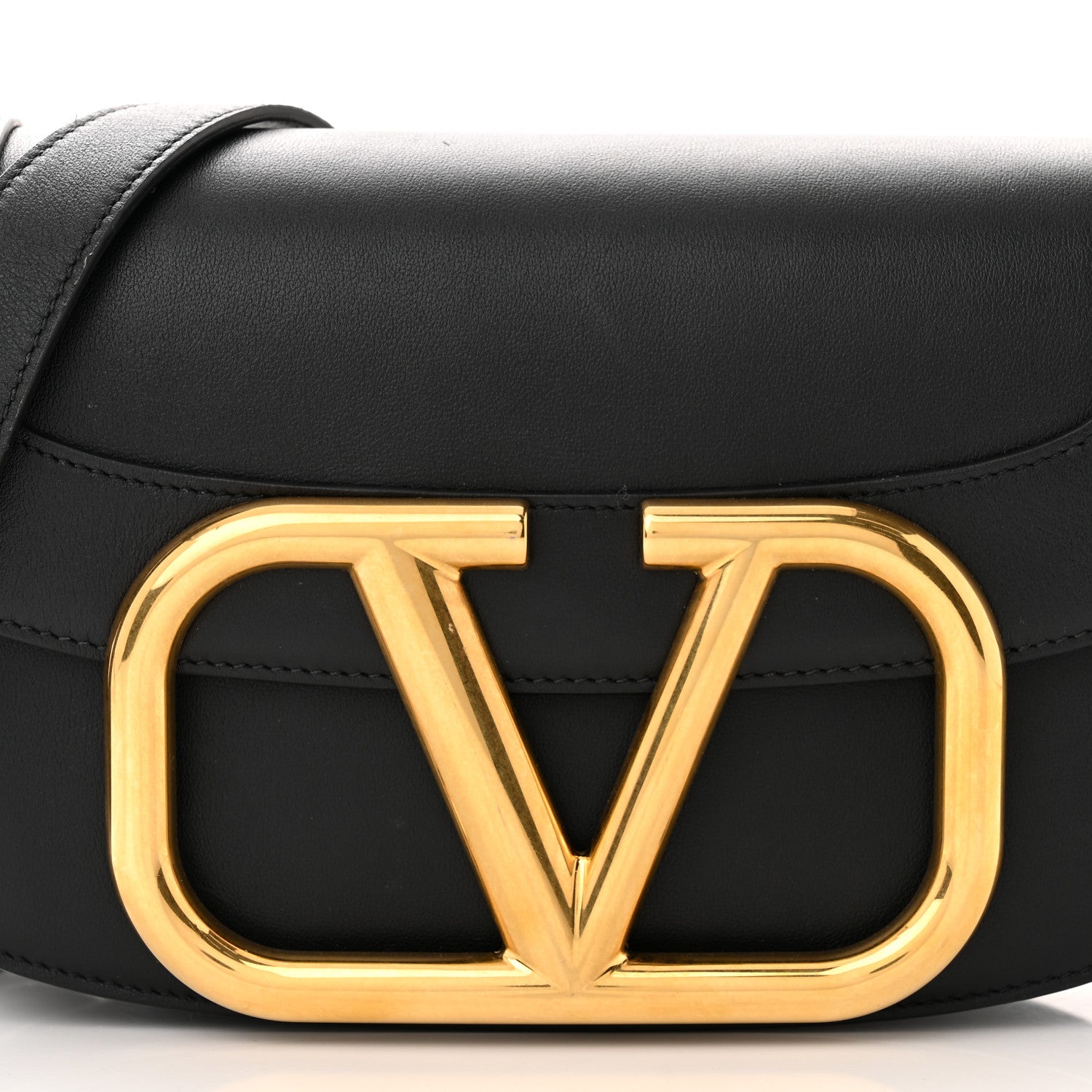 Valentino Garavani Smooth Calfskin Supervee Shoulder Bag Black 7 of 15