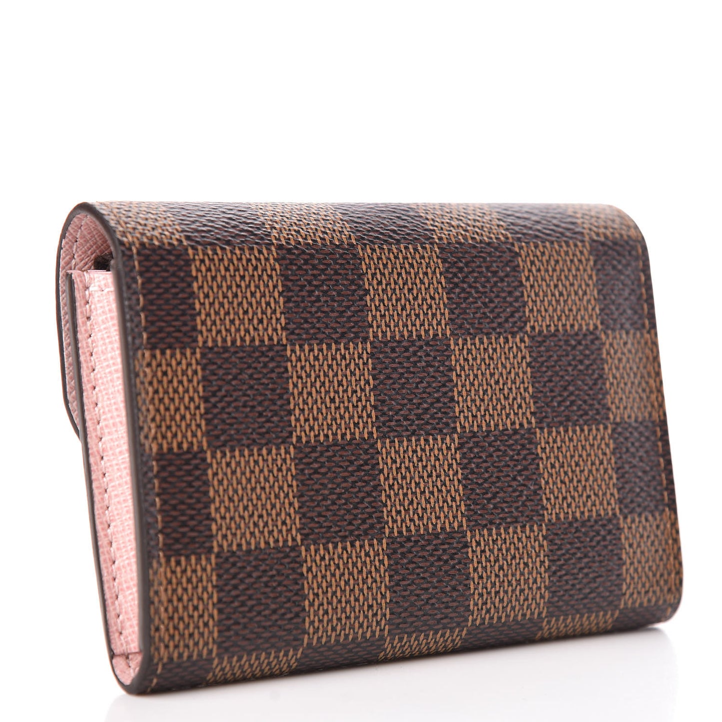 Damier Ebene Rosalie Coin Purse Rose Ballerine