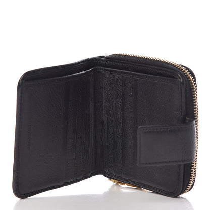 Saint Laurent Goatskin Compact Wallet Black 5 of 7