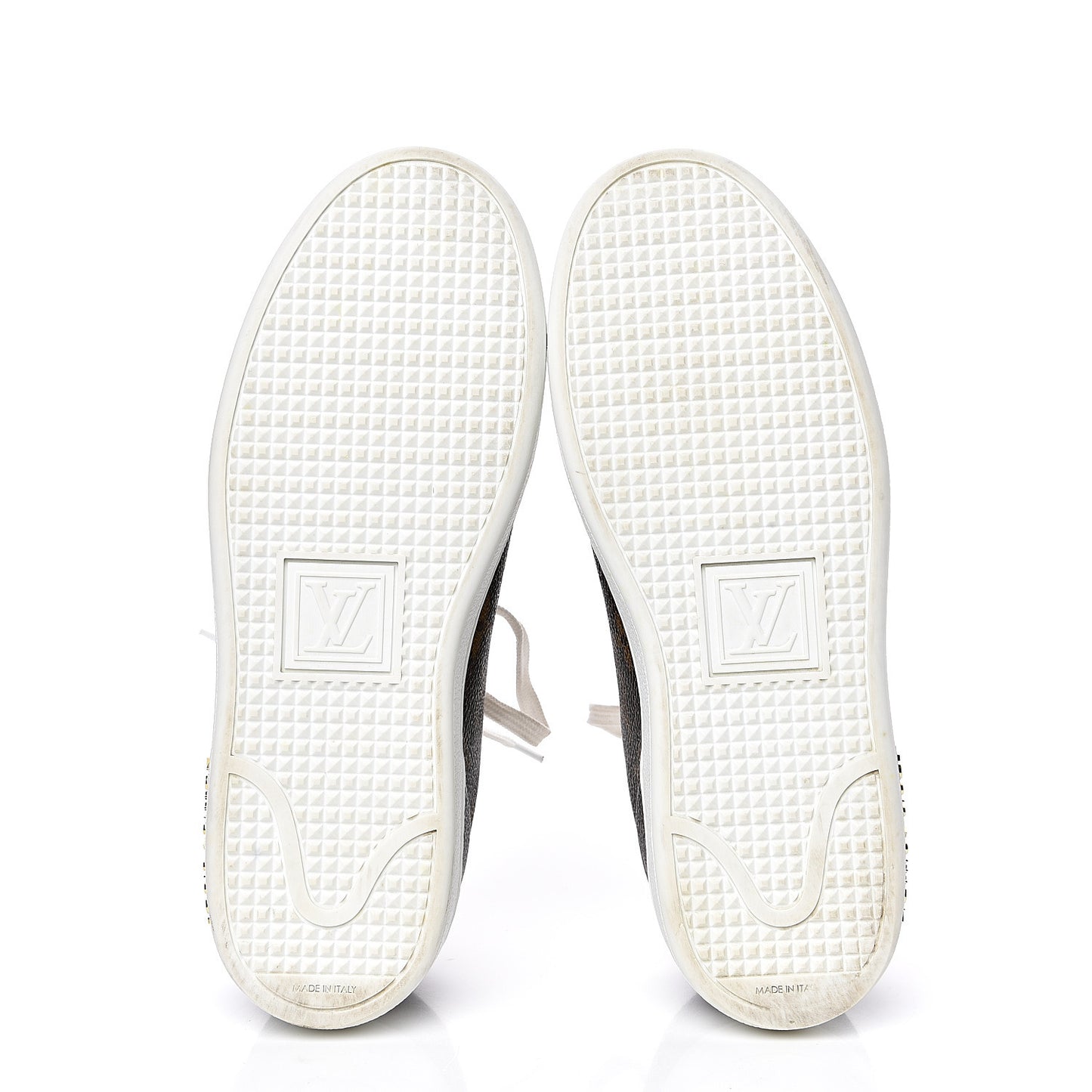 Calfskin Monogram LV Black Heart Sneakers 36 Cacao