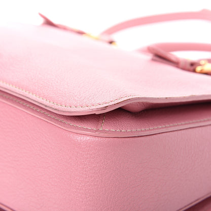 Miu Miu Goatskin Madras Shopping Tote Rosa 11 of 27