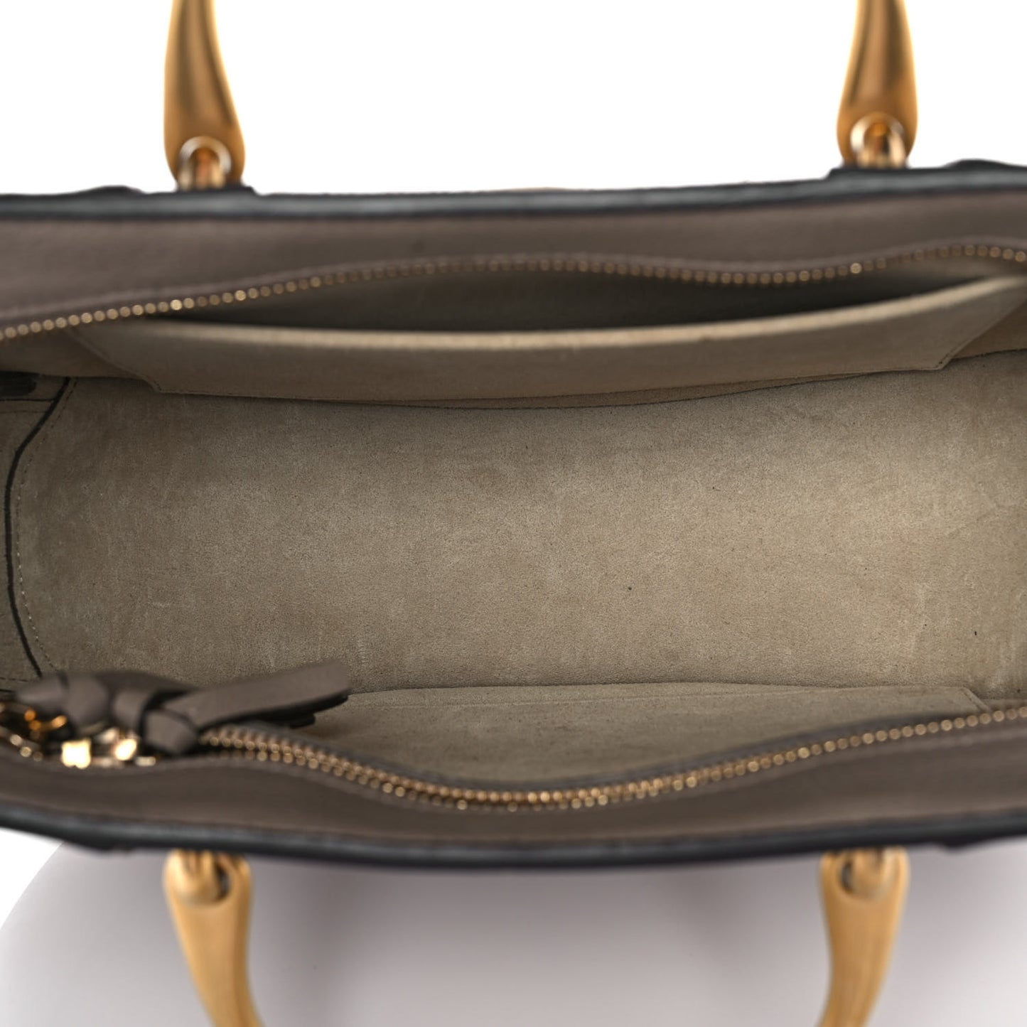 Calfskin Suede Medium Pixie Shoulder Bag Motty Grey