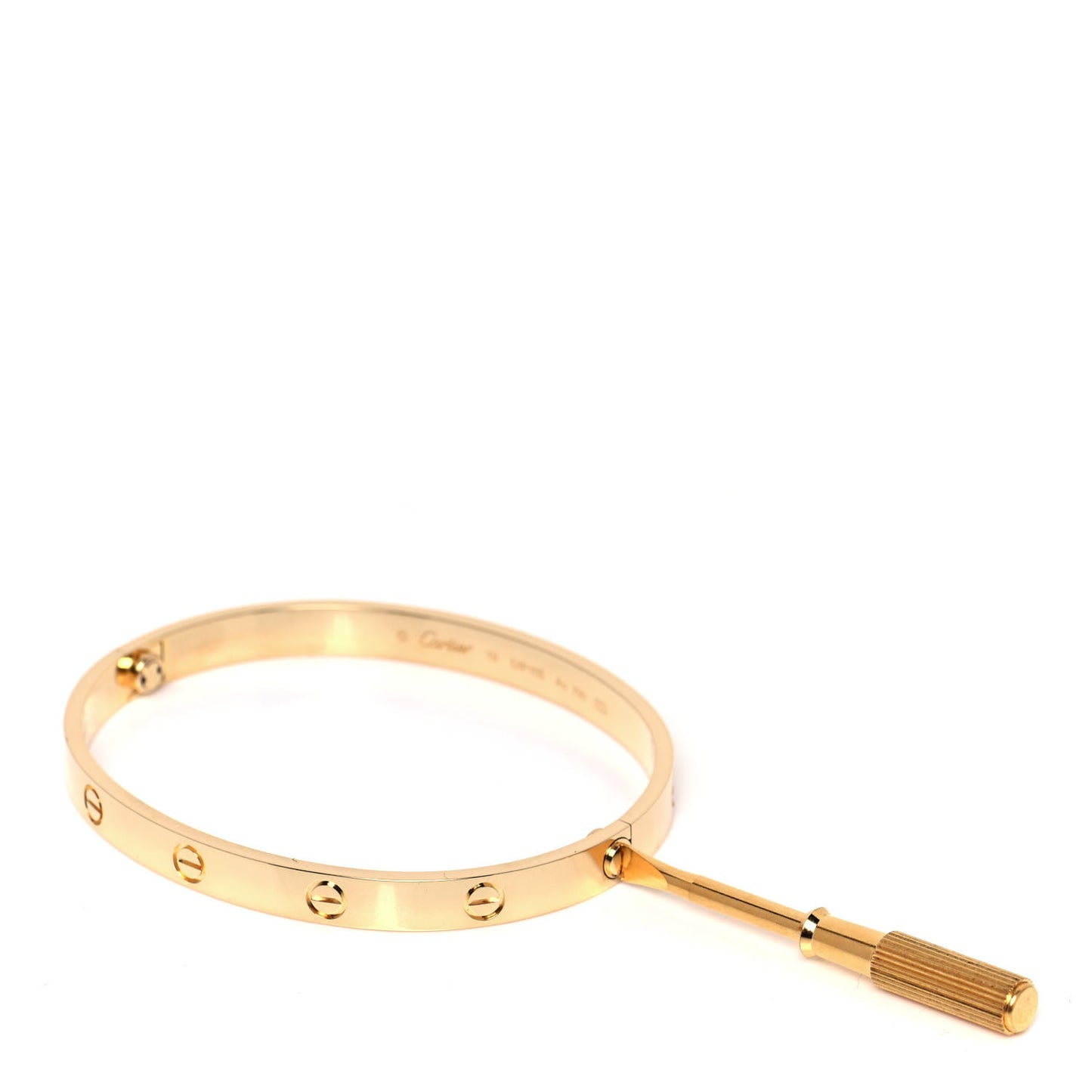 18K Yellow Gold LOVE Bracelet 19