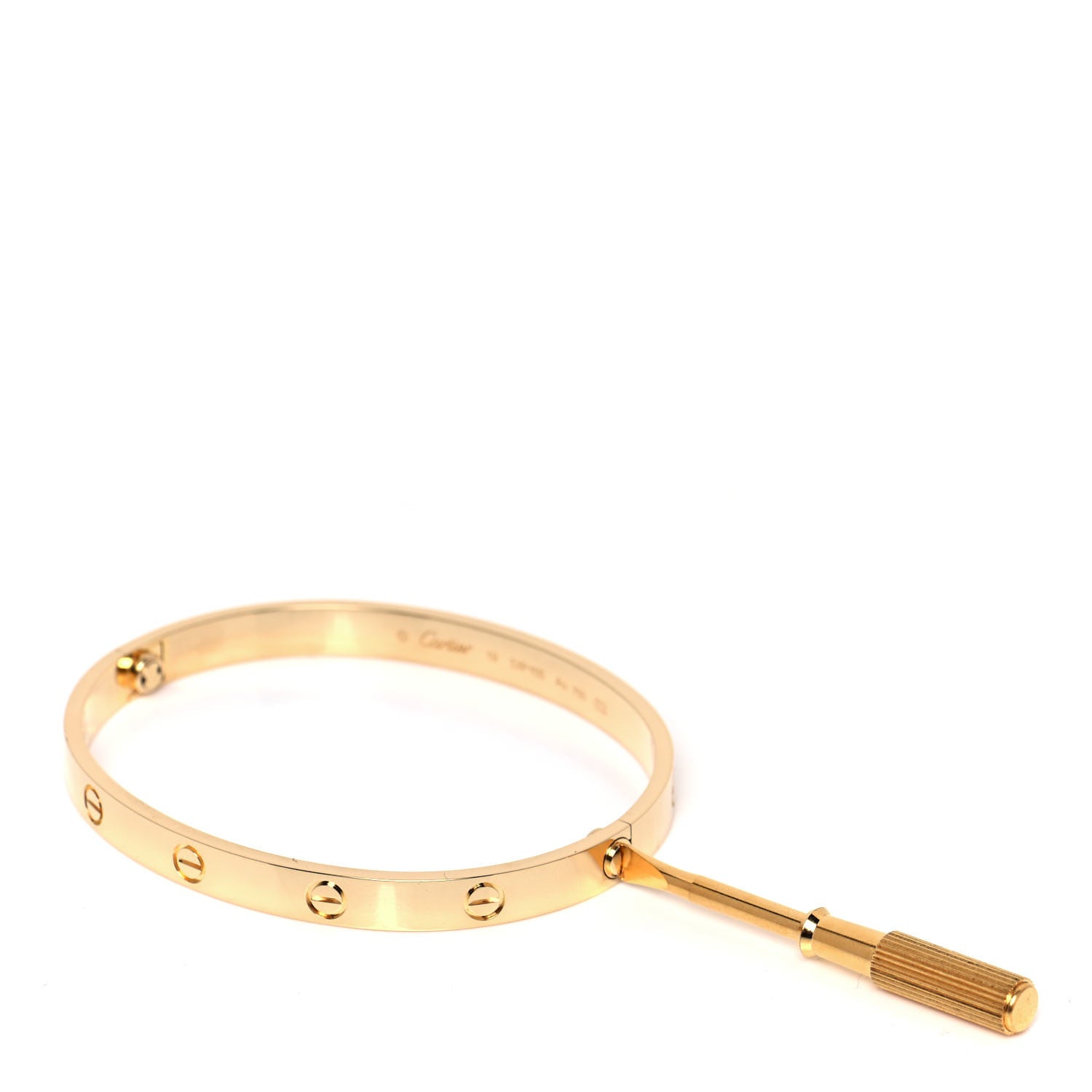 Cartier 18K Yellow Gold LOVE Bracelet 19 5 of 5
