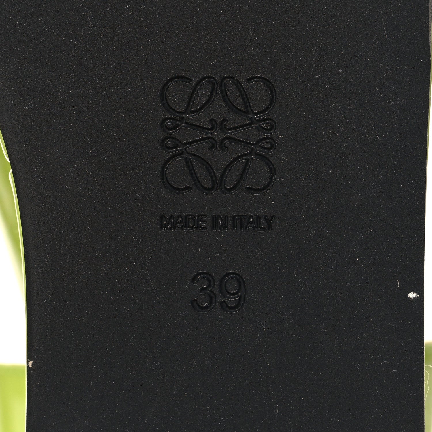 Loewe Glitter Rubber Wedge Sandals 39 Aniseed Green 6 of 9