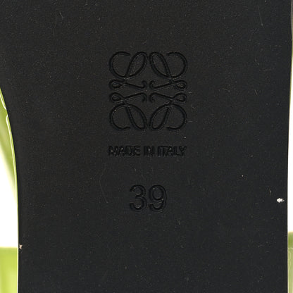Loewe Glitter Rubber Wedge Sandals 39 Aniseed Green 6 of 9